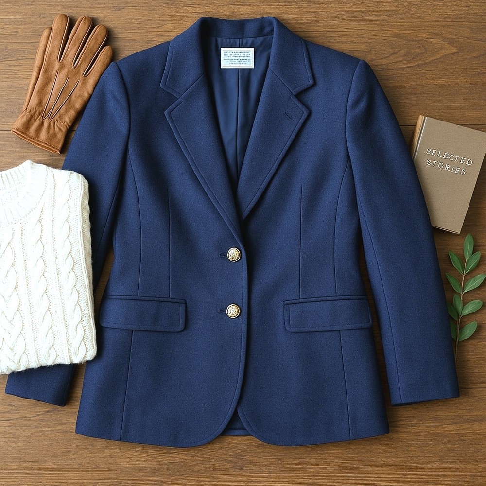 Vintage Pendleton Pure Virgin Wool Blazer – Navy – 18W – Made in USA